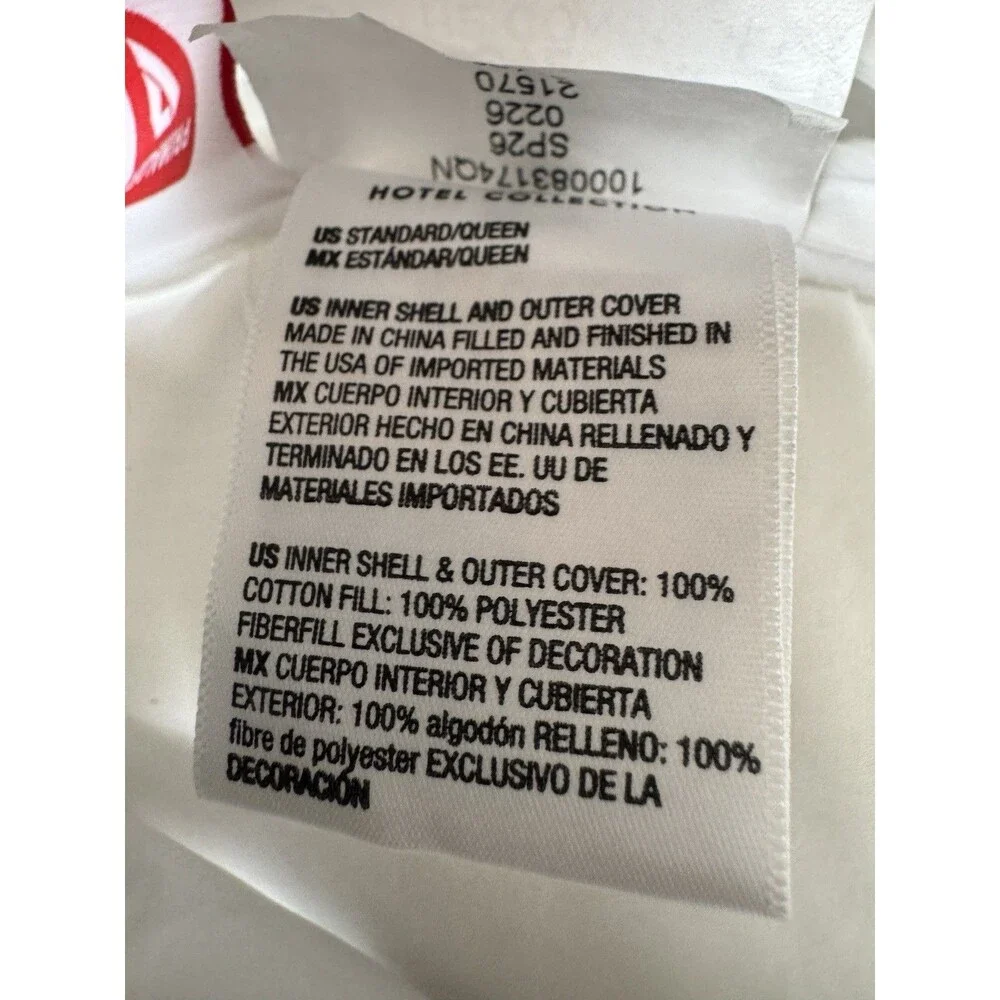 Hotel Collection Primaloft Luxury Down Alternative Firm Standard/ Queen Pillow